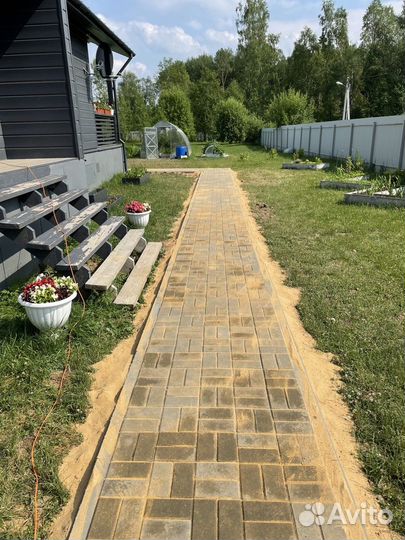 Укладка тротуарной плитки