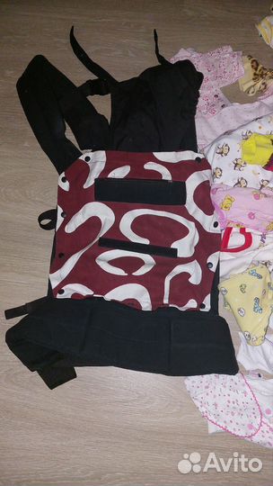 Вещи пакетом на малышку и эргорюкзак