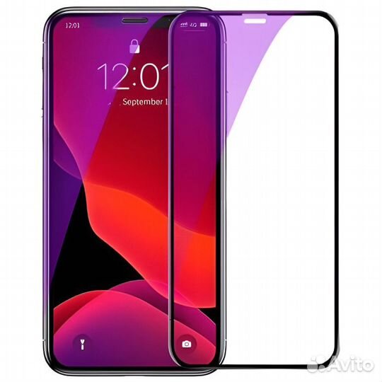 Защитное стекло 9H Anti Blue Ray iPhone Xs max /11