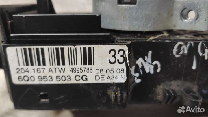 Подрулевой переключатель поло 4 6Q0953503CG