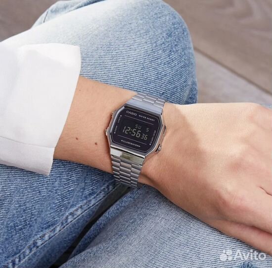 Электронные японские часы Casio Vintage A-168WEM-1