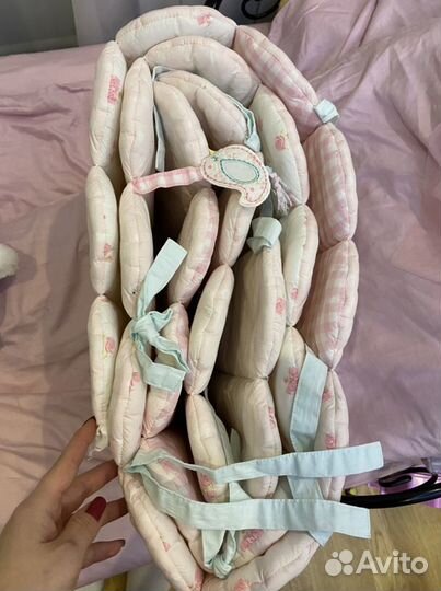 Бортики в кроватку для девочки