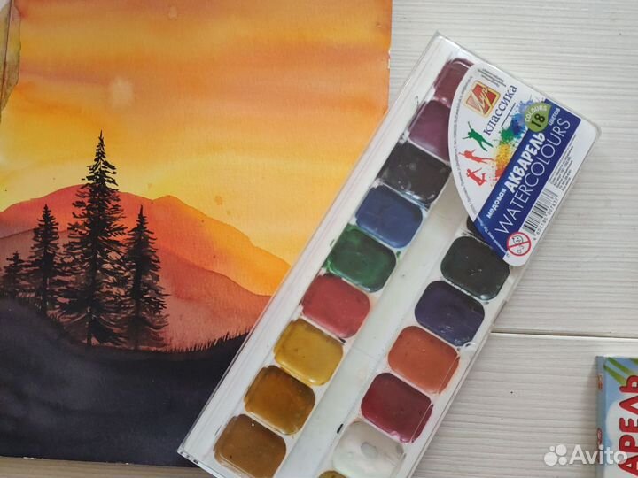 Акварель Краски