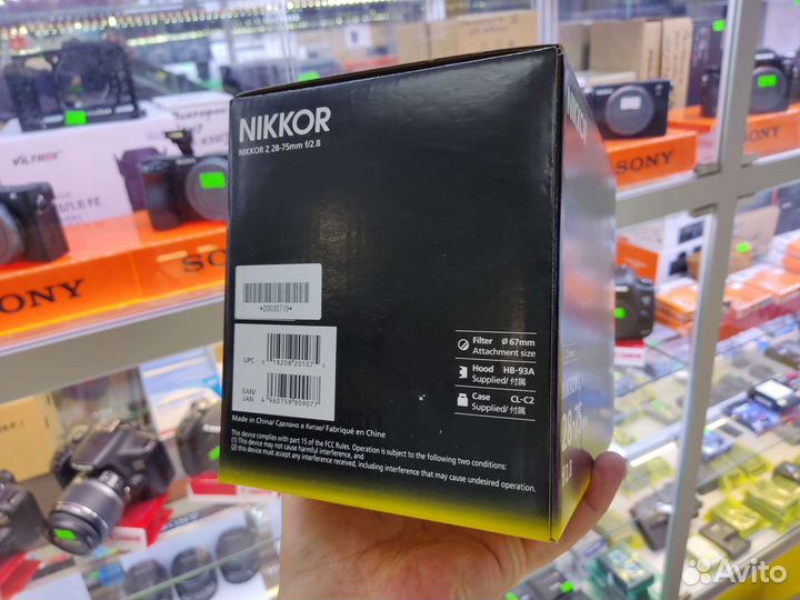Nikon 28-75mm F/2.8 Z Nikkor новый в упаковке