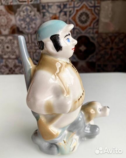 Статуэтка Охотник с собакой, Полонне