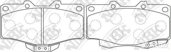 Комплект тормозных колодок PN1387 nibk