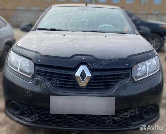 Дефлектор капота Renault Logan 2012-2022, Sande