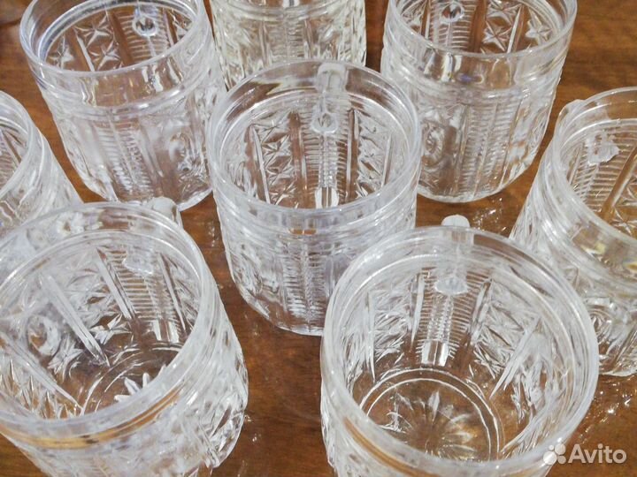 Кружки хрустальные, времен СССР