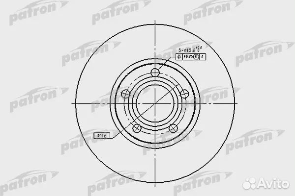 Patron PBD2651 Диск тормозной