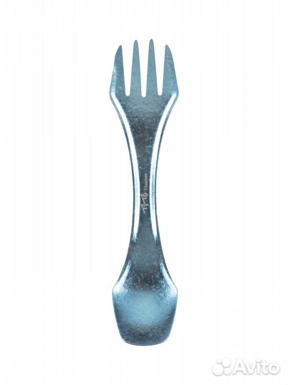 Ложка-вилка титановая анодированная