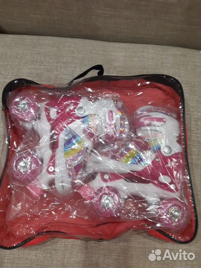 Ролики - квады,раздвижные,для девочек