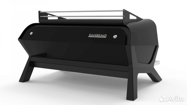 Кофемашина Sanremo F18 2 высокие гр. чёрная матова