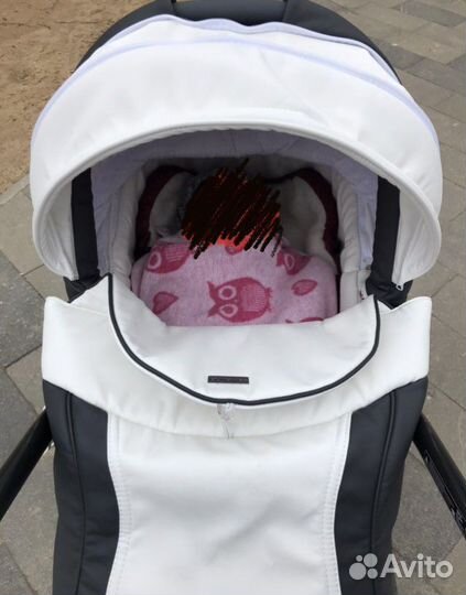 Коляска adamex barletta 3 в 1 экокожа