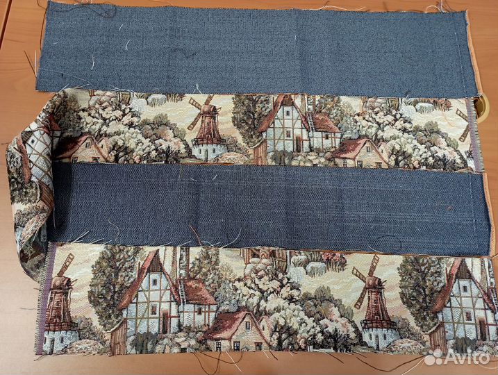 Весовой лоскут гобелен, ленты, тесьма, резинка