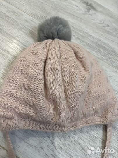 Шапка для девочки демисезон от 6 мес