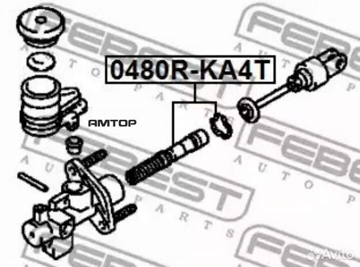 Febest 0480RKA4T 0480R-KA4T febest ремкомплект раб