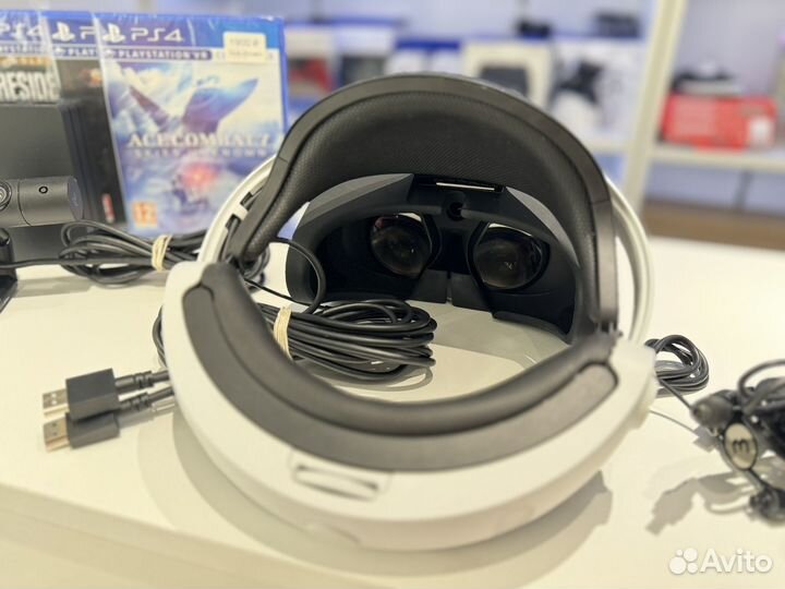 PS4 VR набор: шлем + игры