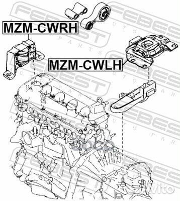 Опора двигателя mazda 3 03-08 правая (гидравлич