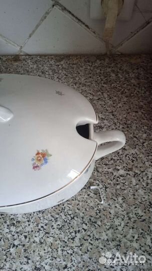 Супница фарфоровая СССР