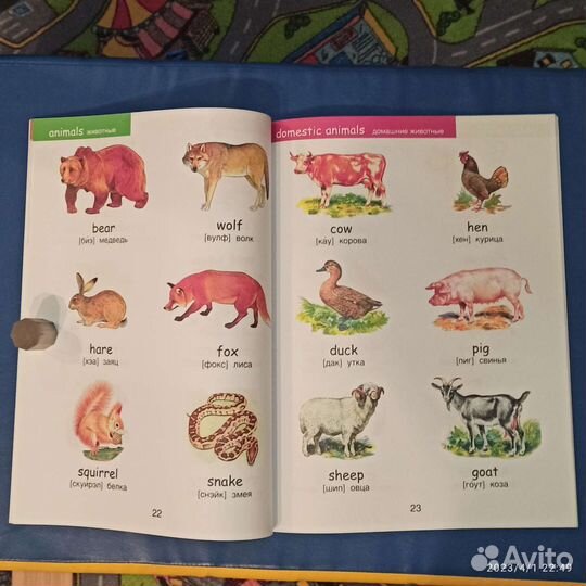 Книга Английский язык для малышей/детей формат А3