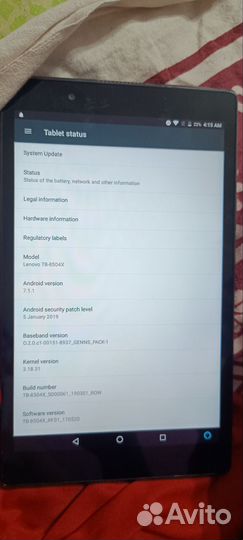 Планшет lenovo Tb-8504x