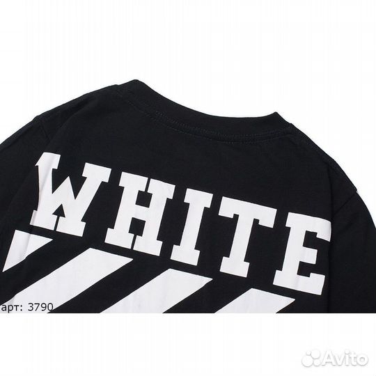 Футболка off white черная М