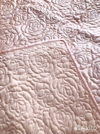 Покрывало большое стеганое, плед винтаж, 230 х 250