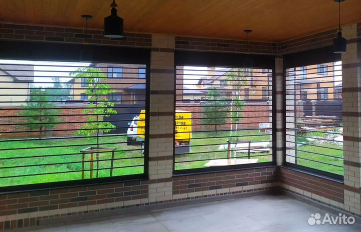 Прозрачные рольставни для веранды