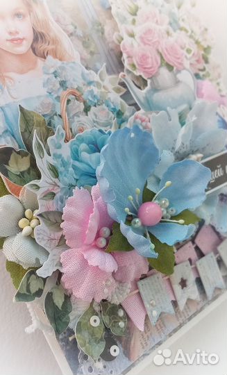 Открытка ручной работы для девочки