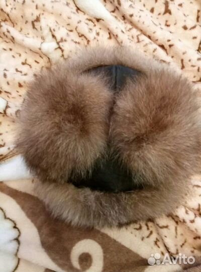 Шапка ушанка- обманка, 58 размер
