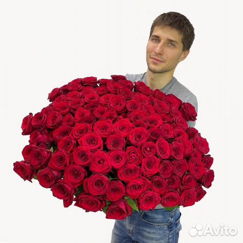 Букеты из 101 розы с бесплатной доставкой