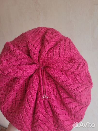 Шапка - берет Reima малиновая, размер 52