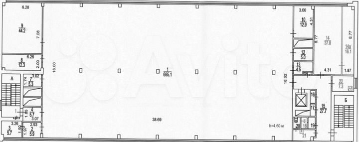 Продам помещение свободного назначения, 4661.9 м²