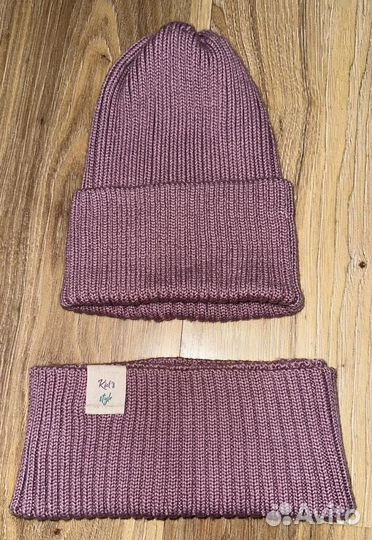 Шапка + снуд детская/женская