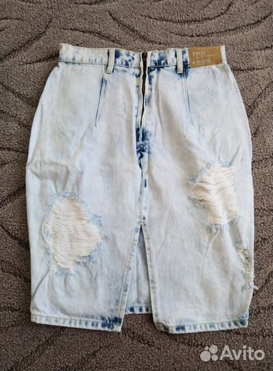 Юбка карандаш джинсовая новая 44-46