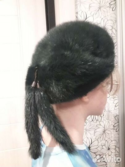 Берет крашеная норка