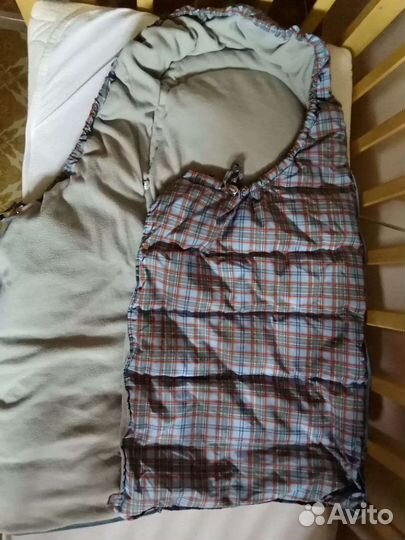 Теплый конверт в коляску, спальник