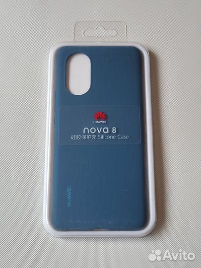 Чехол Silicone Case на Huawei Nova 8 оригинал