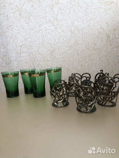 Рюмки цветное стекло СССР