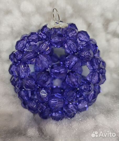 Елочные шары из бусин