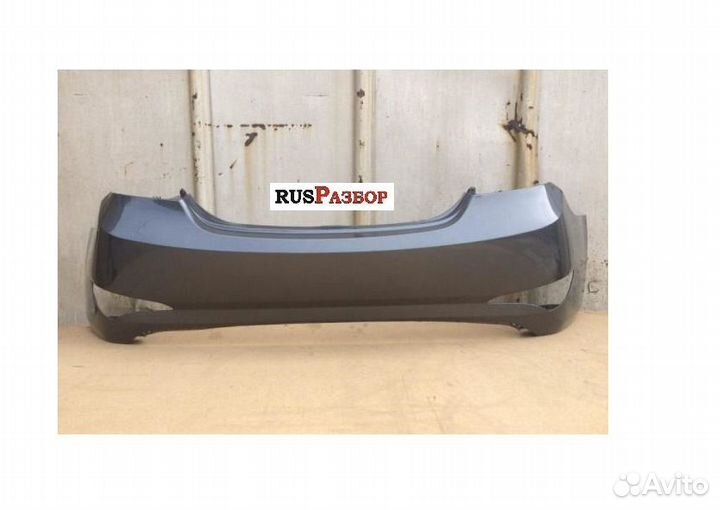 Бампер задний Хендай Солярис 2015 окрашенный Серый