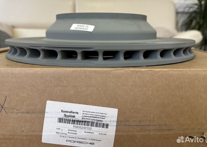 Диск тормозной задний Porsche Cayenne 955,957,958