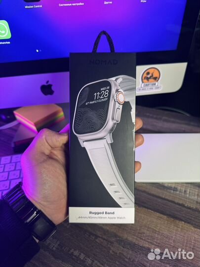 Ремешок Nomad Rugged Band White 49/45/44mm