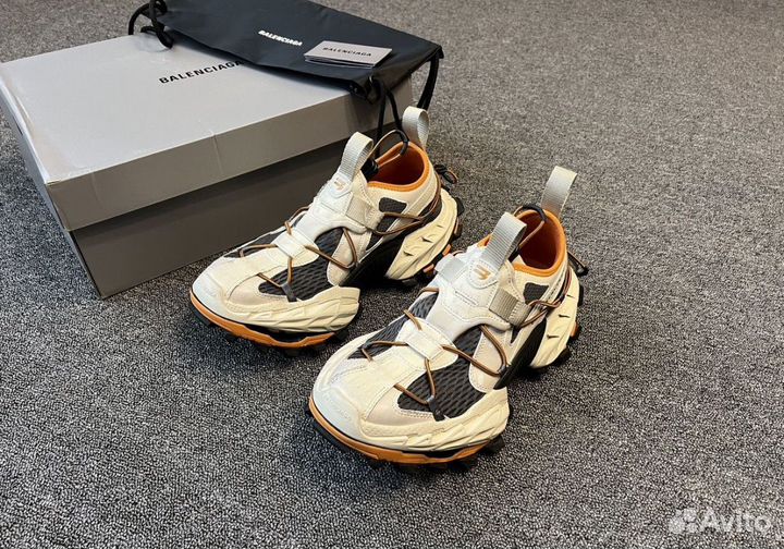 Balenciaga Hike Sneaker Beige Orange