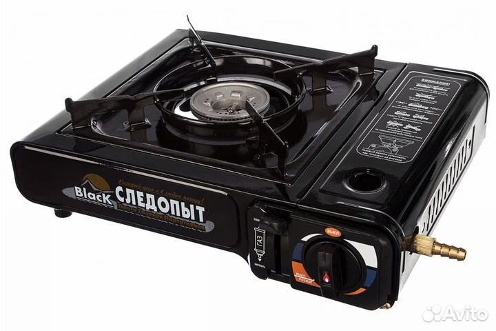 Плита газовая настольная следопыт Power Black с пе
