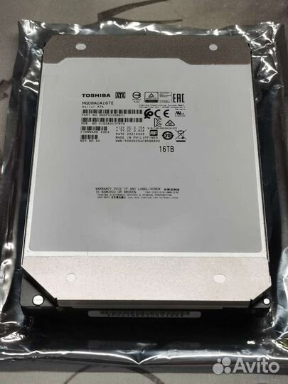 Жесткий диск HDD Toshiba MG08ACA16TE 16 Tb