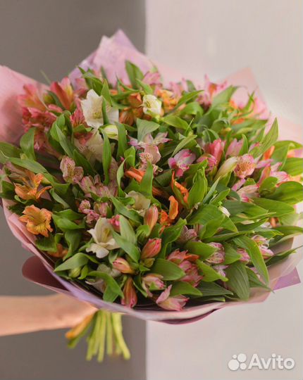 Цветы букет альстромерий, букеты, альстромерия