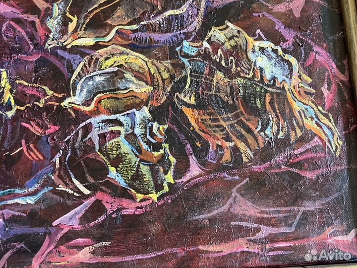 Картина маслом на холсте. Ракушки