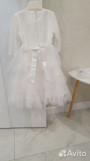 Новогоднее платье с ободком снежинки