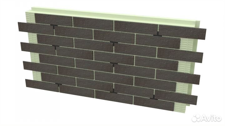 Термопанели с клмнкерной плиткой Crete Коричневая